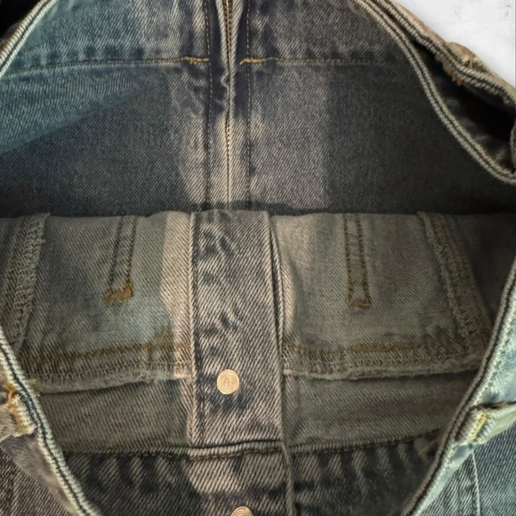 Grey Lab High Waisted Denim‎ Button Front Skort Size S - Picture 6 of 7